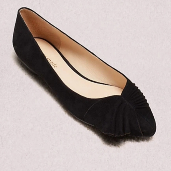kate spade Shoes - Kate Spade | Nance Black Leather Flats